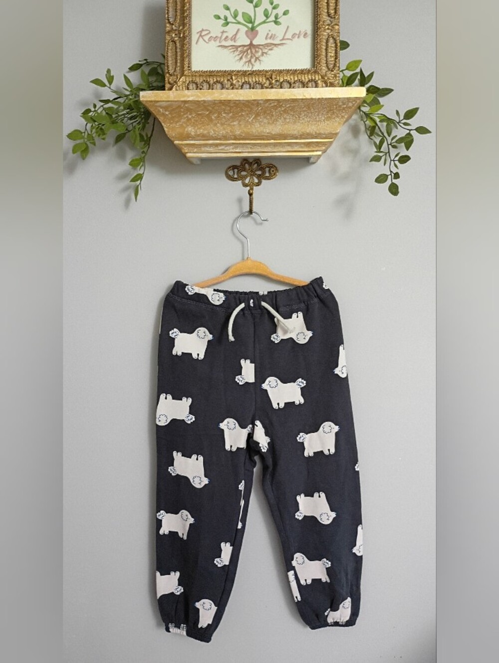 H&M Sweatpants with White Dog Print
